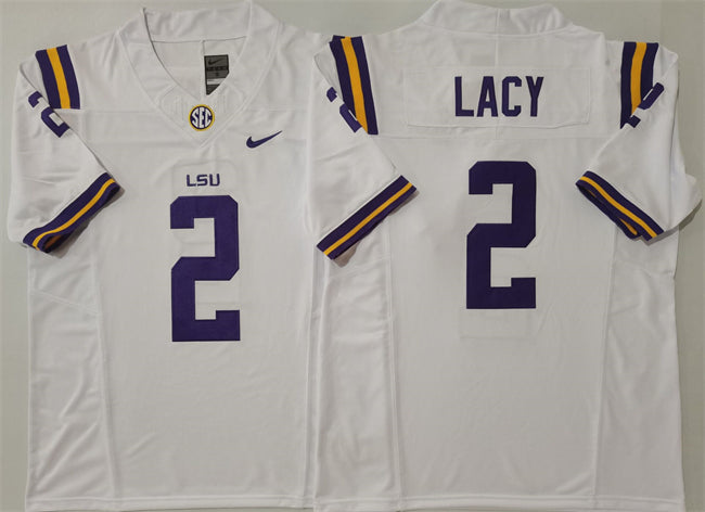 Kyren Lacy LSU Tigers white jersey