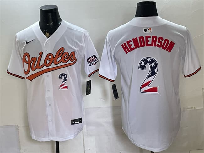Gunnar Henderson Baltimore Orioles white Home jersey