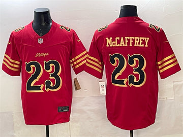 Christian McCaffrey San Francisco 49ers red Vapor jersey