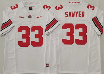 Jack Sawyer Ohio State Buckeyes white Limited jersey