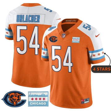 Brian Urlacher Chicago Bears orange City Edition jersey