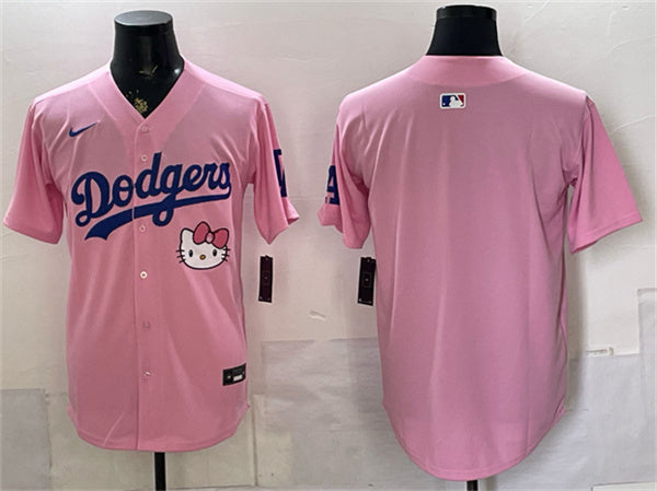 Custom Los Angeles Dodgers pink Vapor jersey