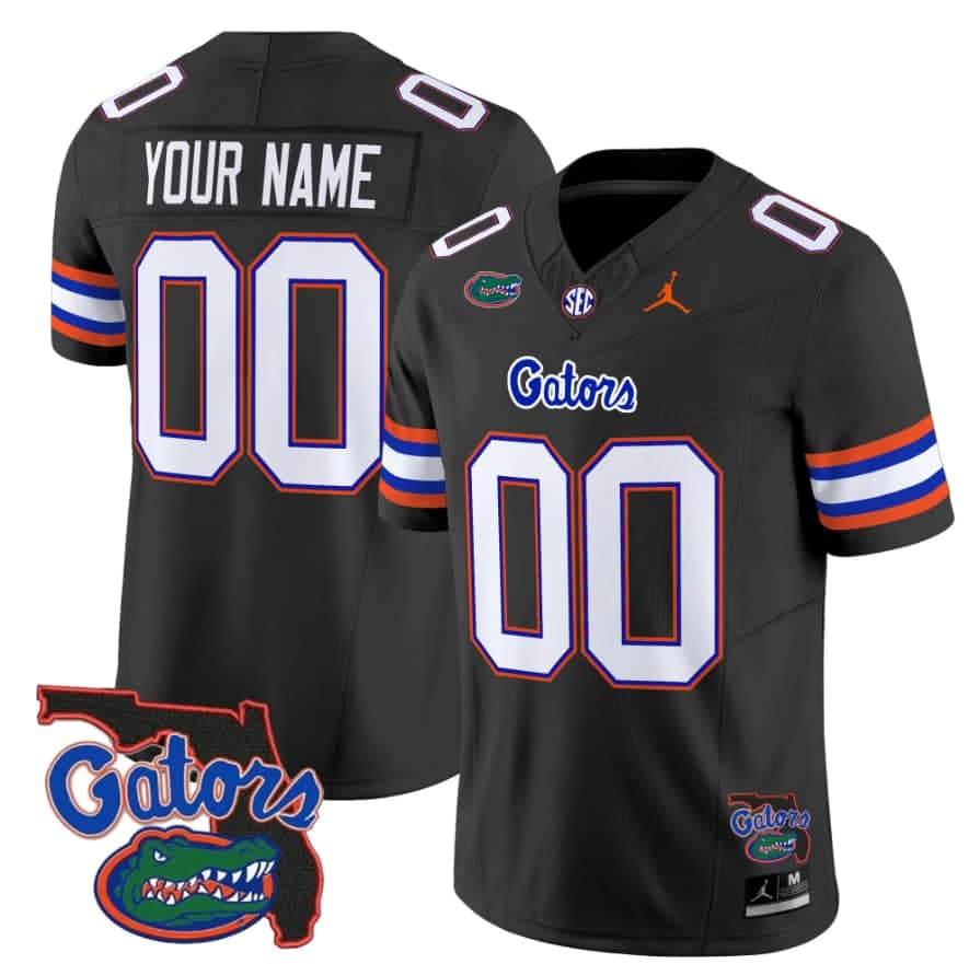 Custom Florida Gators black Vapor jersey