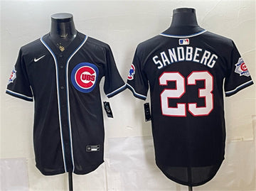 Ryne Sandberg Chicago Cubs black Vapor jersey