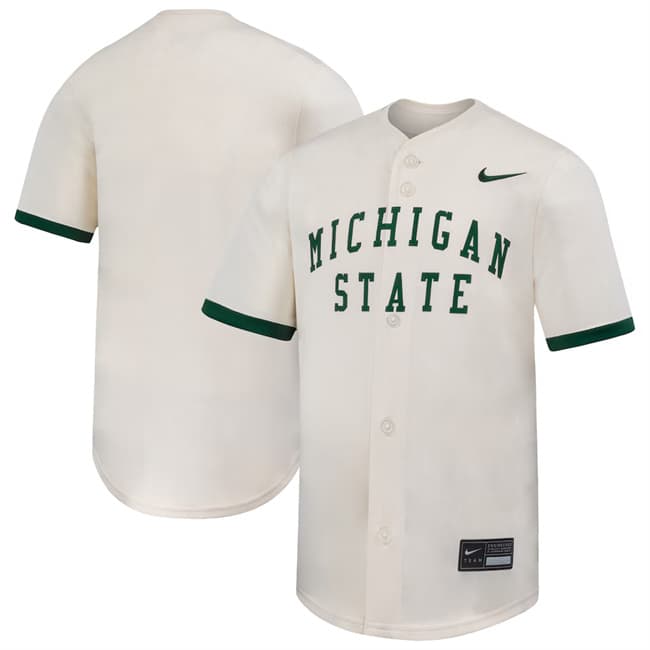 Custom Michigan State Spartans white Limited jersey
