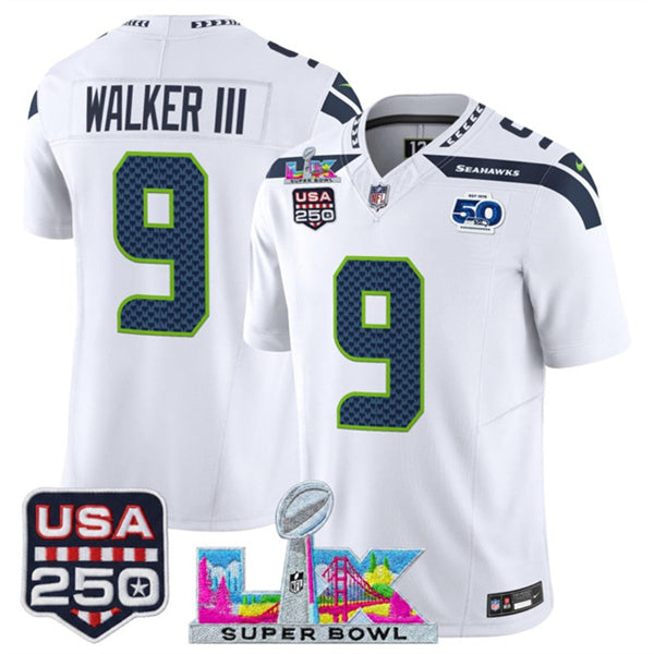 Kenneth Walker III Seattle Seahawks white Vapor jersey