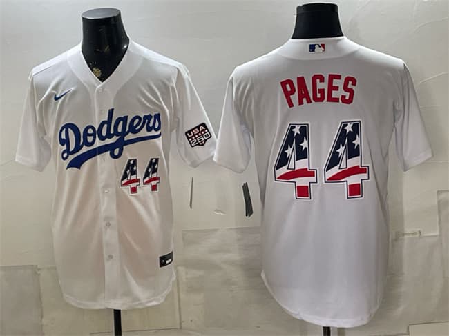 Andy Pages Los Angeles Dodgers white Home jersey