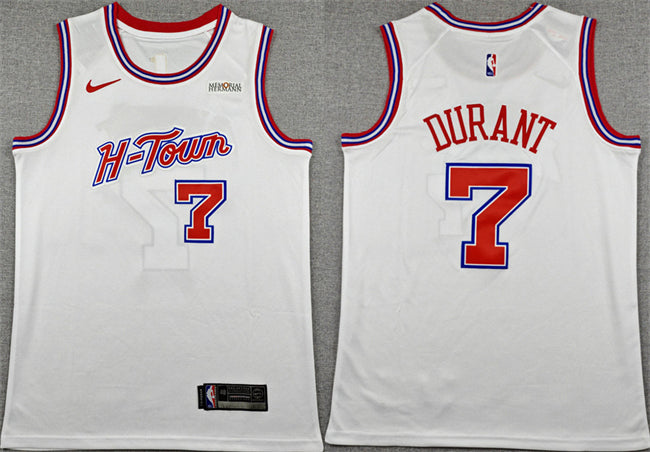 Kevin Durant Houston Rockets white City Edition jersey