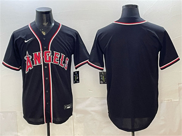 Custom Los Angeles Angels black Fashion jersey
