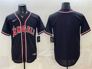 Custom Los Angeles Angels black Fashion jersey