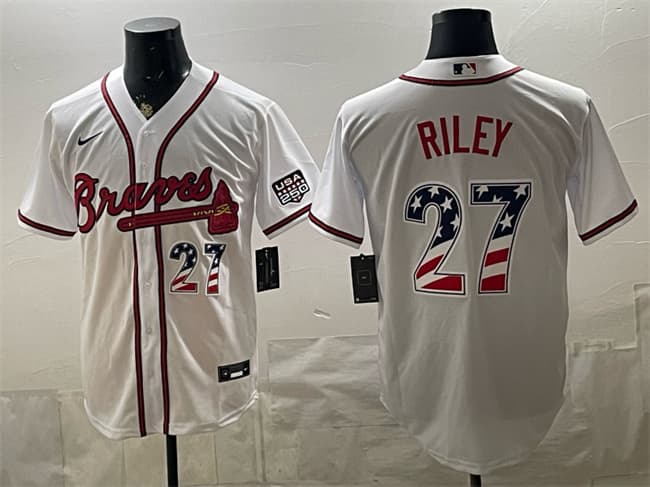Austin Riley Atlanta Braves white Home jersey