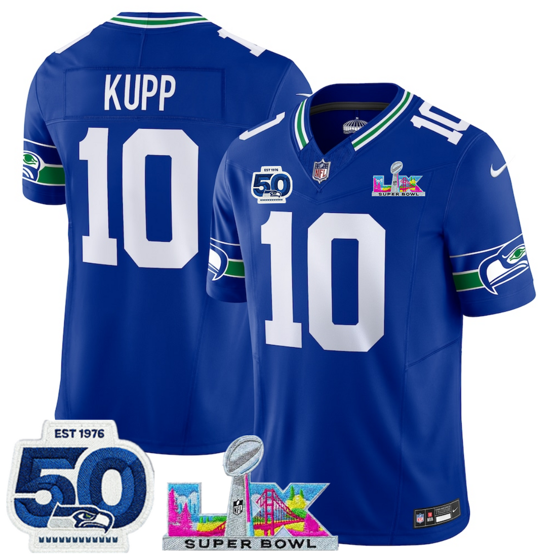 Cooper Kupp Seattle Seahawks royal Vapor jersey