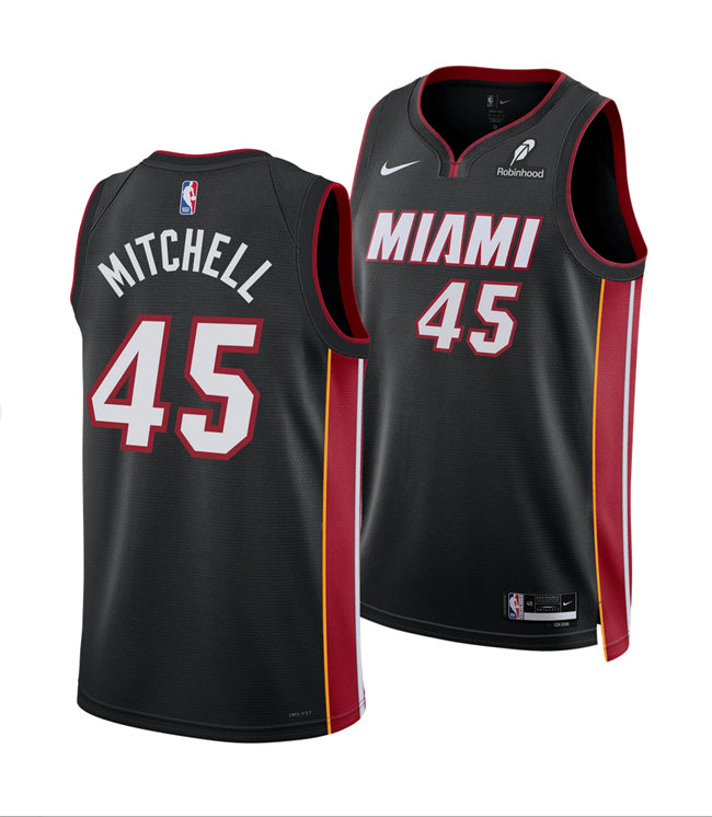 Davion Mitchell Miami Heat black jersey