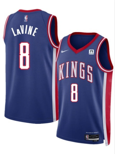 Zach LaVine Sacramento Kings blue City Edition jersey