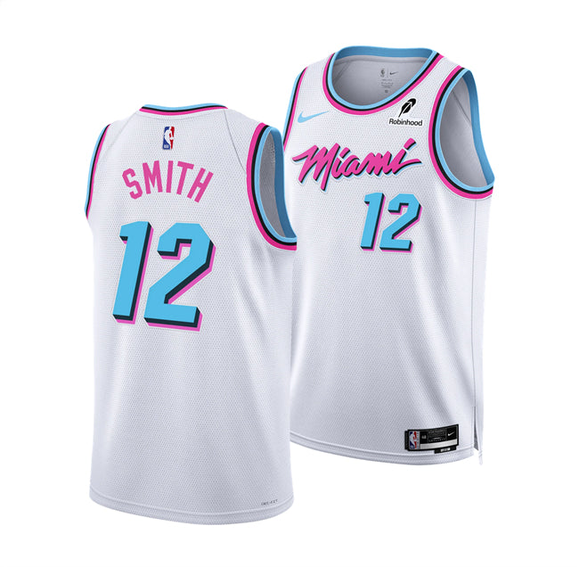 Dru Smith Miami Heat white City Edition jersey