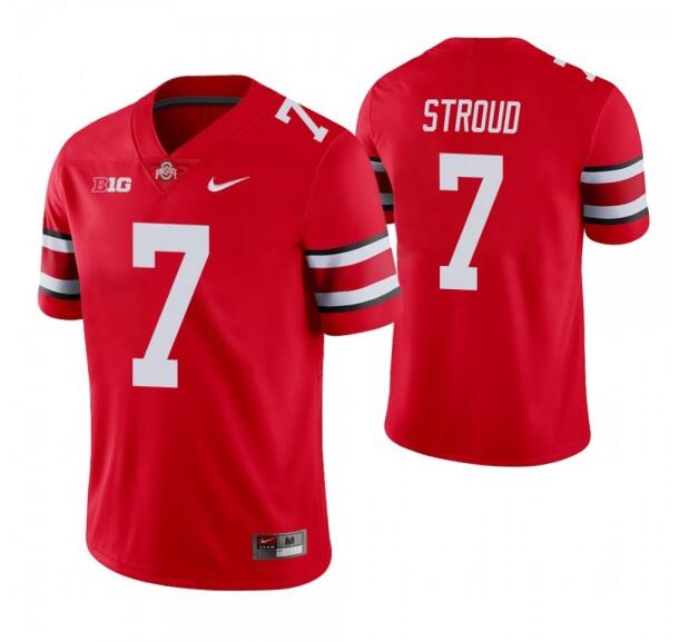 C.J. Stroud Ohio State Buckeyes red Vapor jersey