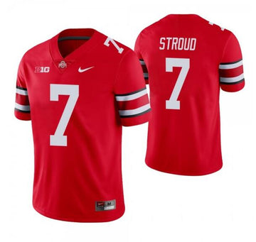 C.J. Stroud Ohio State Buckeyes red Vapor jersey