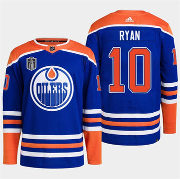 Derek Ryan Edmonton Oilers royal jersey