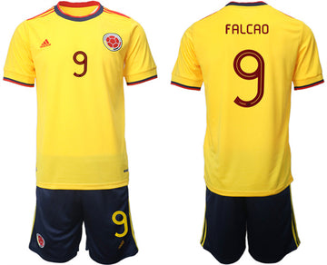 Falcao Colombia National Team yellow Home jersey