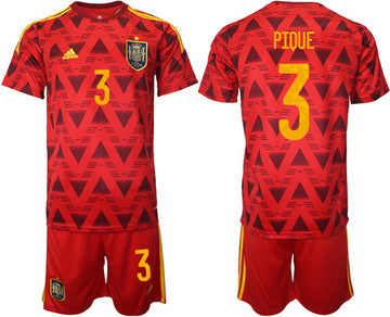 Piqué Spain National Team red Home jersey