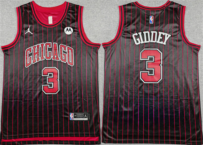 Josh Giddey Chicago Bulls black City Edition jersey