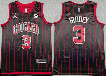Josh Giddey Chicago Bulls black City Edition jersey