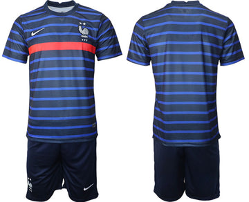 Custom France National Team navy jersey