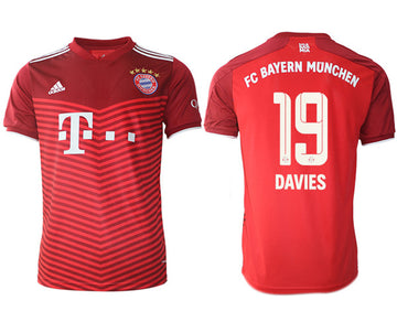 Alphonso Davies Bayern Munich red Home jersey