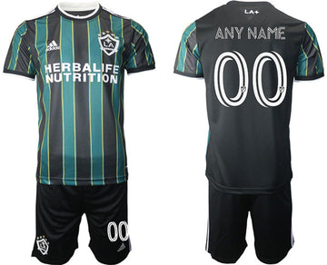 Custom LA Galaxy black jersey