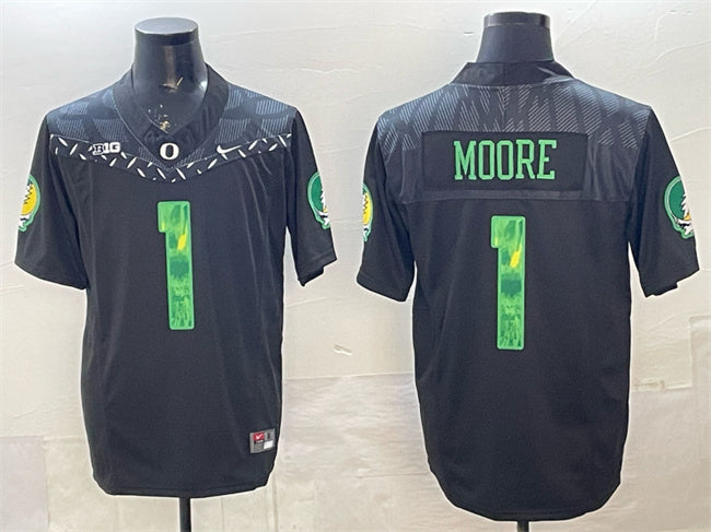 Dakorien Moore Oregon Ducks black Vapor jersey