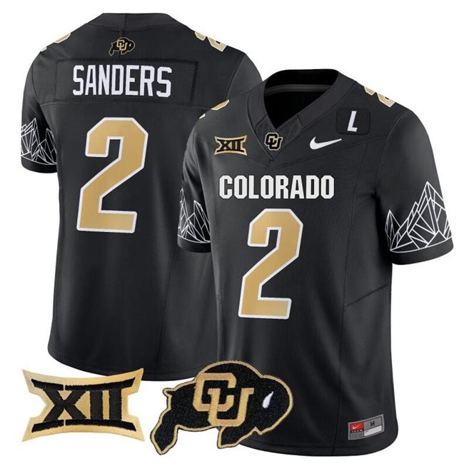 Shadeur Sanders Colorado Buffaloes black jersey