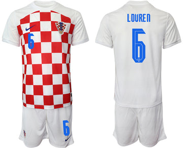 Lovren Croatia National Team white Home jersey