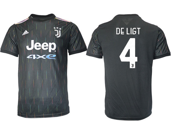 Matthijs de Ligt Juventus black Away jersey