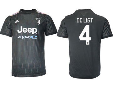 Matthijs de Ligt Juventus black Away jersey