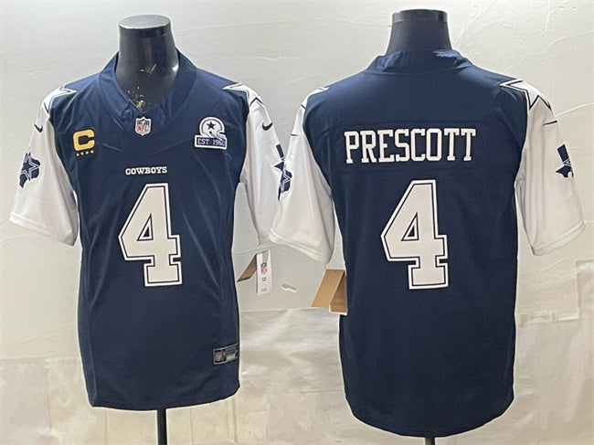 Dak Prescott Dallas Cowboys navy Vapor jersey