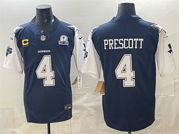 Dak Prescott Dallas Cowboys navy Vapor jersey