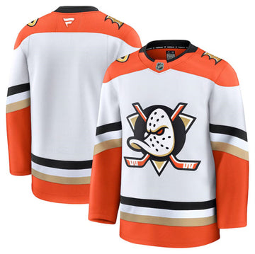Custom Anaheim Ducks white Away jersey