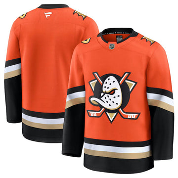 Custom Anaheim Ducks orange Home jersey
