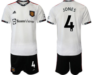 Jones Manchester United white Away jersey