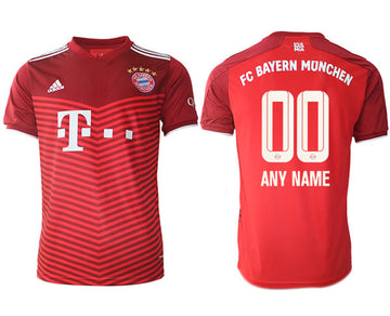 Custom Bayern Munich red Home jersey