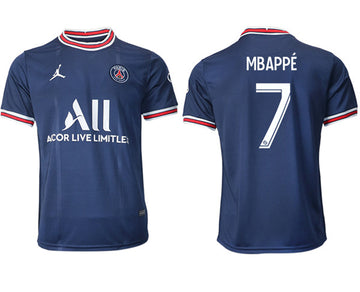 Mbappé Paris Saint-Germain navy Away jersey