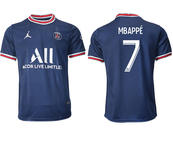 Mbappé Paris Saint-Germain navy Away jersey