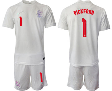 Pickford England National Team white Home jersey