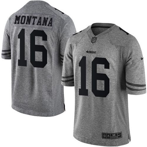 Joe Montana San Francisco 49ers gray jersey