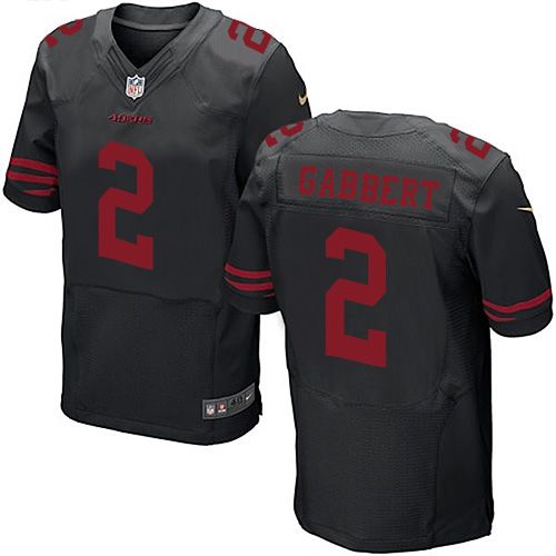 Blaine Gabbert San Francisco 49ers black Elite jersey