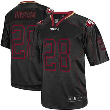 Carlos Hyde San Francisco 49ers black Elite jersey