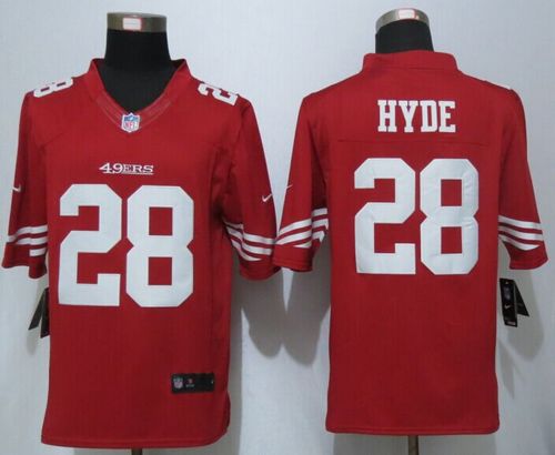 Carlos Hyde San Francisco 49ers red jersey