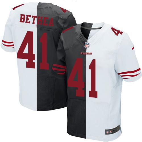 Antoine Bethea San Francisco 49ers black-white Elite jersey