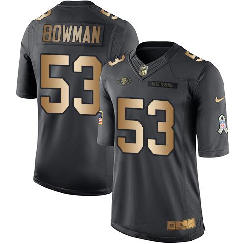 NaVorro Bowman San Francisco 49ers black Salute To Service jersey