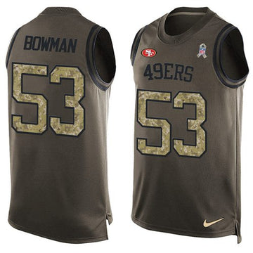 NaVorro Bowman San Francisco 49ers green Salute To Service jersey